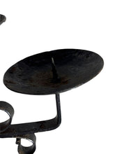 Load image into Gallery viewer, Antique Wrought Iron Floor Candelabras - Holds Five Candles - Set of 2
