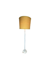 Load image into Gallery viewer, Coastal Floor Lamp with Natural Burlap Drum Shade
