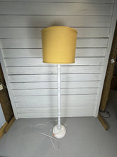 Load image into Gallery viewer, Coastal Floor Lamp with Natural Burlap Drum Shade
