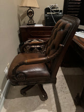 Load image into Gallery viewer, Executive Leather Desk Chair by Robb &amp; Stucky
