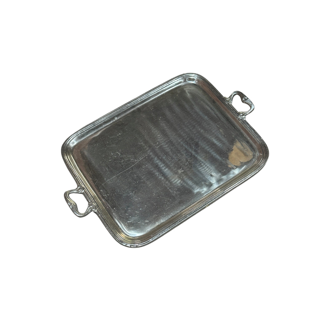 Large Pewter Tray Platter