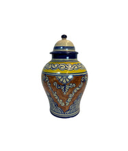 Load image into Gallery viewer, Vintage Hand Painted Mexican Talavera Lidded Ginger Jars
