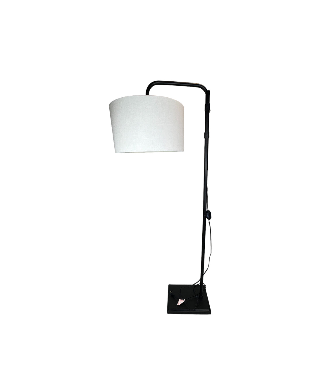 Floor Lamp with White Drum Shade