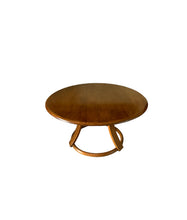 Load image into Gallery viewer, 1940s MCM Leo Jiranek by Heywood-Wakefield Round Coffee Table with Lazy Susan, Maple Finish
