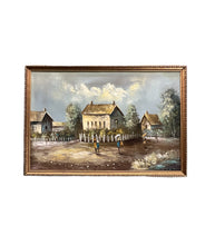 Load image into Gallery viewer, Vintage Old Rural Village Signed by Melton - original oil on canvas
