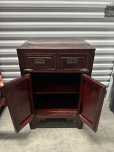 Load image into Gallery viewer, Late 19th Century Chinese Cabinet Nightstand End Table
