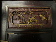 Load image into Gallery viewer, Authentic Antique Chinese Carved Armoire with Brass Hardware
