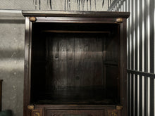 Load image into Gallery viewer, Authentic Antique Chinese Carved Armoire with Brass Hardware
