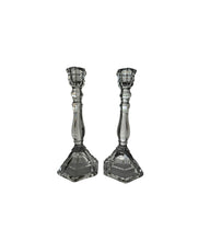 Load image into Gallery viewer, Tiffany &amp; Co. Hampton Lead Crystal Candlesticks - Set of Two
