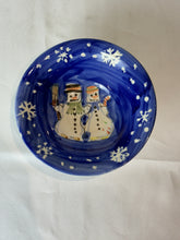 Load image into Gallery viewer, Vintage Snow Couple Hand Painted Collection Holiday Bowls by Tabletops Unlimited
