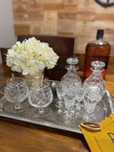 Load image into Gallery viewer, Vintage Cartier Tudor Crystal Decanter Set
