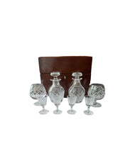 Load image into Gallery viewer, Vintage Cartier Tudor Crystal Decanter Set
