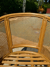 Load image into Gallery viewer, Vintage McGuire Style Rattan Cane Barrel Armchairs and Side Table
