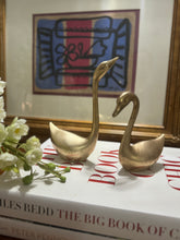 Load image into Gallery viewer, Vintage Large Brass Swans - Set of Two
