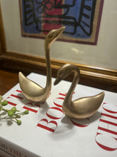 Load image into Gallery viewer, Vintage Large Brass Swans - Set of Two
