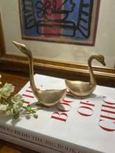 Load image into Gallery viewer, Vintage Large Brass Swans - Set of Two
