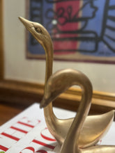 Load image into Gallery viewer, Vintage Large Brass Swans - Set of Two
