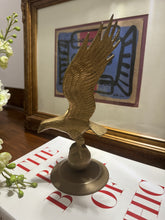 Load image into Gallery viewer, Vintage Brass Eagle in Flight Figurine
