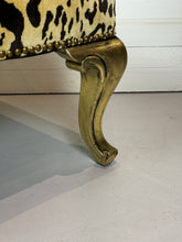 Load image into Gallery viewer, Vintage Hollywood Regency Cheetah Print Accent Chair with Gold Gilded Legs
