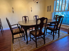 Load image into Gallery viewer, Mahogany Queen Anne Dining Table with 6 Chairs
