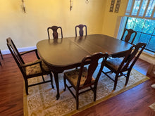 Load image into Gallery viewer, Mahogany Queen Anne Dining Table with 6 Chairs
