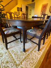 Load image into Gallery viewer, Mahogany Queen Anne Dining Table with 6 Chairs
