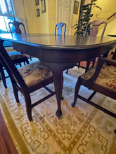 Load image into Gallery viewer, Mahogany Queen Anne Dining Table with 6 Chairs
