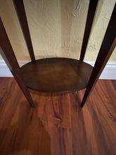 Load image into Gallery viewer, Regency Style Veneer &amp; Wood Oval Marquetry Side Table
