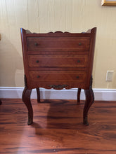 Load image into Gallery viewer, Antique French Louis XV Style Marquetry Nightstand/Bedside Table/Accent Table
