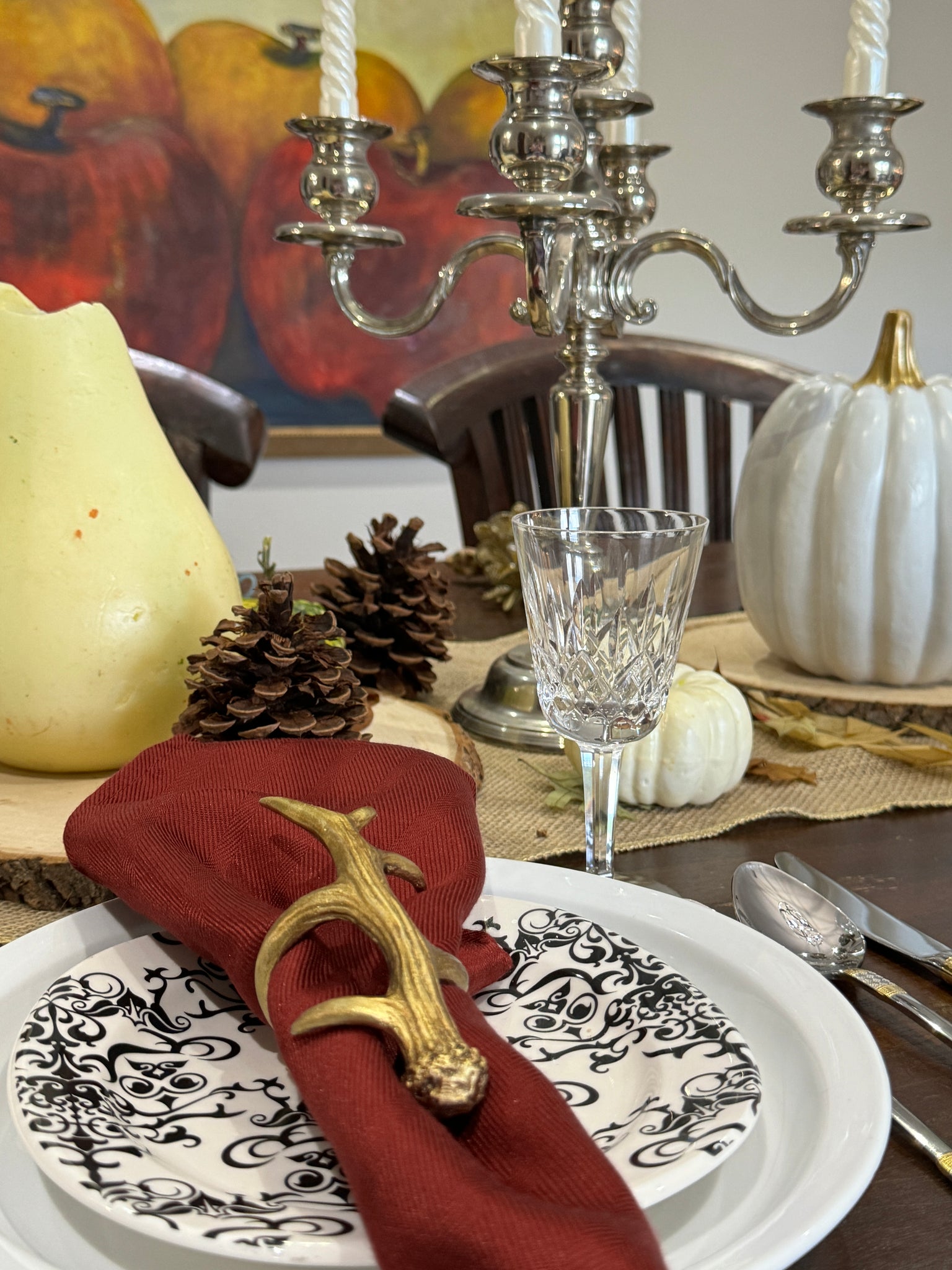 Pottery Barn Antler Napkin Rings Set of – Settled In Shop