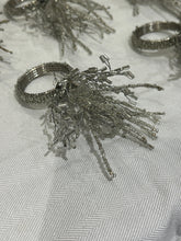 Load image into Gallery viewer, Silver Beaded Seaburst Napkin Rings - Set of 8
