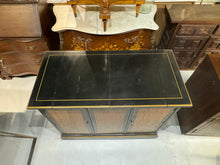 Load image into Gallery viewer, Drexel Et Cetera Collection Black Lacquer Chinoiserie Buffet Server with Flip Top
