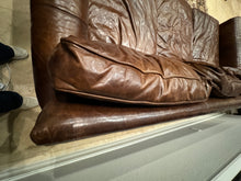 Load image into Gallery viewer, Restoration Hardware Lancaster Luxe Deep Three Seat Cushion Sofa in Cocoa Leather
