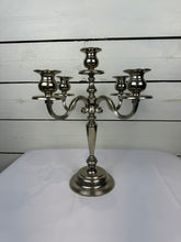 Load image into Gallery viewer, Vintage Silverplated 5 Candle Candelabra
