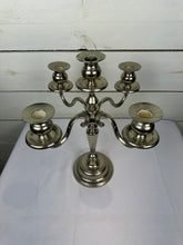 Load image into Gallery viewer, Vintage Silverplated 5 Candle Candelabra
