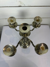 Load image into Gallery viewer, Vintage Silverplated 5 Candle Candelabra
