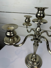 Load image into Gallery viewer, Vintage Silverplated 5 Candle Candelabra
