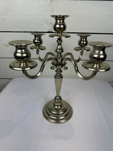 Load image into Gallery viewer, Vintage Silverplated 5 Candle Candelabra
