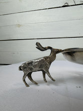 Load image into Gallery viewer, Vintage Pewter Reindeer Sauce Bowl
