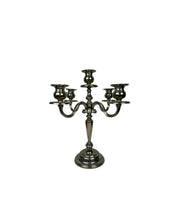 Load image into Gallery viewer, Vintage Silverplated 5 Candle Candelabra
