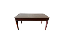 Load image into Gallery viewer, Vintage Regency Style Leather Top Expandable Table
