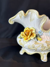 Load image into Gallery viewer, Vintage Large Capodimonte Hand Painted Flower Vase
