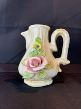 Load image into Gallery viewer, Vintage Italian Hand Painted Capodimonte Style Flower Pitcher Vase
