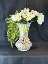 Load image into Gallery viewer, Vintage Italian Capodimonte Style Hand Painted Flower Vase - Large
