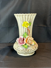 Load image into Gallery viewer, Vintage Italian Capodimonte Style Hand Painted Flower Vase - Large
