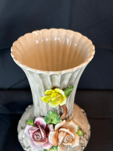 Load image into Gallery viewer, Vintage Italian Capodimonte Style Hand Painted Flower Vase - Large
