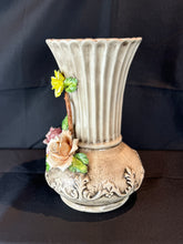 Load image into Gallery viewer, Vintage Italian Capodimonte Style Hand Painted Flower Vase - Large
