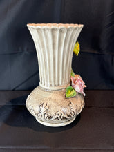 Load image into Gallery viewer, Vintage Italian Capodimonte Style Hand Painted Flower Vase - Large
