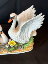 Load image into Gallery viewer, Vintage Capodimonte Nuova by Filli Savastano Double Doves with Flowers Figurine
