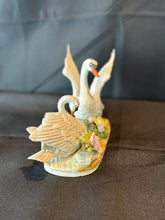 Load image into Gallery viewer, Vintage Capodimonte Nuova by Filli Savastano Double Doves with Flowers Figurine
